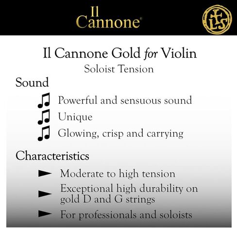 LARSEN STRINGS Violin Strings Il CANNONE Gold Set Soloist Gold in Saudi Arabia