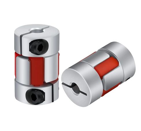 2pcs D25L35 Coupler D25 L35 Three Jaw Aluminium Plum Flexible Shaft Coupling Motor Connector Flexible Coupler 5/6/6.35/8/10/12mm(5x10) in Saudi Arabia