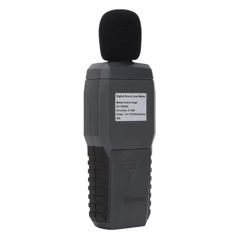 WALFRONT Digital Sound Level Meter with 4-Digit Display and High Sensitivity Sensor, Measure Noise Levels 30-130dBA for Factories Offices Homes in Saudi Arabia