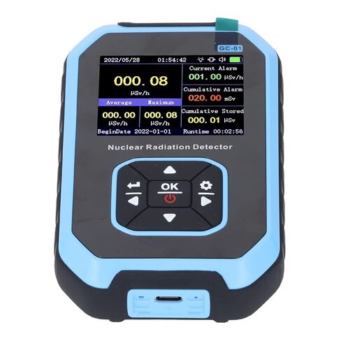 SUNGOOYUE Portable Portable Nuclear Radiation Detector, Fast Responding Rechargeable Dosimeter for Realtime Monitoring, Blue in Saudi Arabia