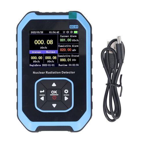 SUNGOOYUE Portable Portable Nuclear Radiation Detector, Fast Responding Rechargeable Dosimeter for Realtime Monitoring, Blue in Saudi Arabia