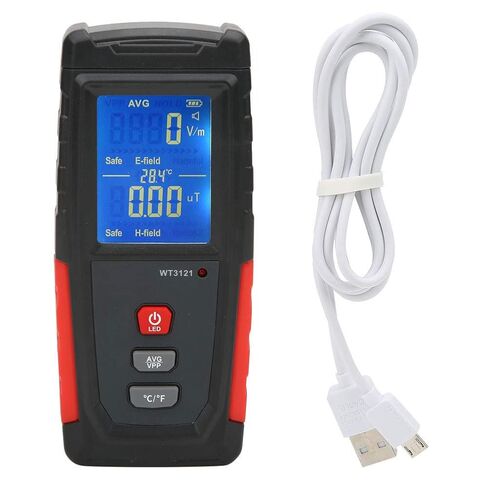 WALFRONT Radiation Detector, ABS Material, Sound and Light Alarm, Lightweight EMF Tester for Homes and Offices in Saudi Arabia