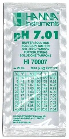 TEN (10) PACK HANNA ph 7.01 20ml CALIBRATION SOLUTION PACKET (SINGLE USE) in Saudi Arabia