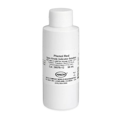 محلول المؤشر الأحمر هاتش فينول، المواصفات. الصف 50 مل، 2657512 in Kuwait