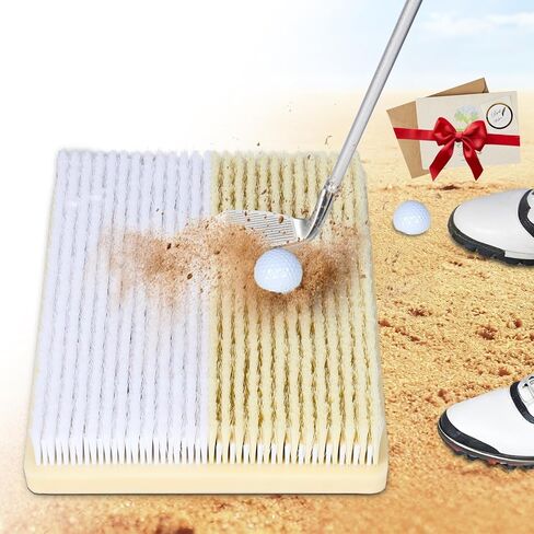 15.7" x 11.8" Golf Bunker Mat - Portable & Sturdy High-Performance Golf Practice Mat for Bunker Shots, Indoor & Outdoor Sand Chipping Mat- Perfect for Beginners, Pros, and Simulator Training in Kuwait