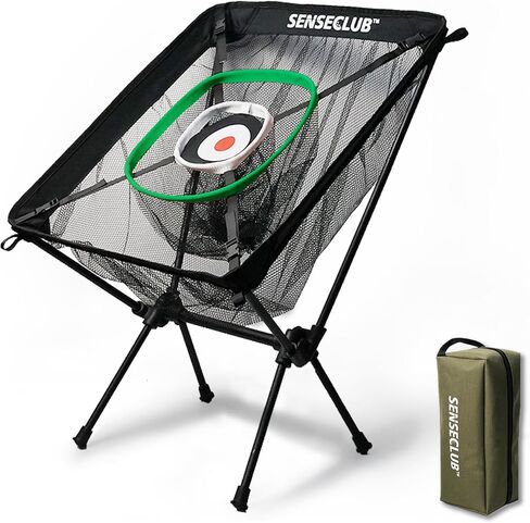 Foldable Chipping Net with Mat & Balls, Heavy-Duty Practice Golf Net Chipping Target, Backyard Golf Game & Gifts in Saudi Arabia