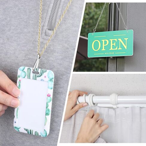 80 Pcs Metal Spring Hook, 304 Stainless Steel Snap Hooks Stainless Steel Spring Clip Lanyard Snap Hook Metal Hooks Ideal for Key Chain, ID Card, DIY, Plant Hanger etc.（32mm） in Saudi Arabia