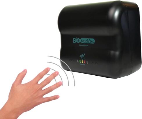 Touchless Wall-Mounted Toilet Paper Dispenser for Bath Tissue | Smart Sensor Toilet Paper Holder Compatible with Two-Ply Toilet Tissue | Home, Industrial & Commercial Restrooms in Kuwait