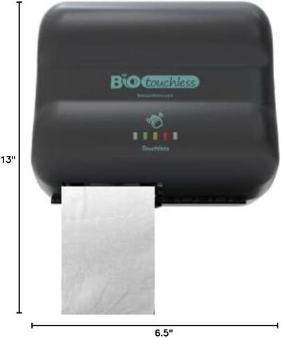 Touchless Wall-Mounted Toilet Paper Dispenser for Bath Tissue | Smart Sensor Toilet Paper Holder Compatible with Two-Ply Toilet Tissue | Home, Industrial & Commercial Restrooms in Kuwait