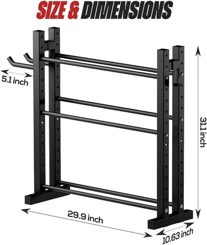 3-Tier Dumbbell Rack Stand Only, Weight Rack for Home Gym Dumbbells, Adjustable Height, Compact Design, 1000LB Capacity Dumbbell Storage for Home Use in Saudi Arabia
