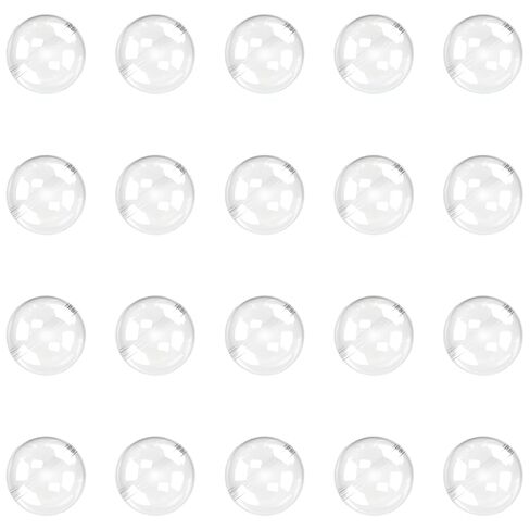 50 PCS Round Capsules Empty Plastic Capsule Bulk Clear Container for Filling Gashapon Capsules and Gifts (1.1 inch / 28 mm) in Saudi Arabia