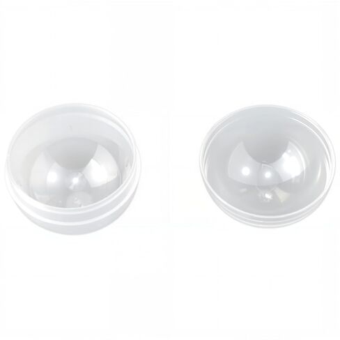 50 PCS Round Capsules Empty Plastic Capsule Bulk Clear Container for Filling Gashapon Capsules and Gifts (1.1 inch / 28 mm) in Saudi Arabia