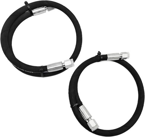 1/4'' 30.7" Excavator Hydraulic Hose with Fittings Fit for Mini Excavator Hydraulic Thumb Clip/Bucket Attachment Oil Drain Pipe, M14 x 1.5mm Male x Male Hydraulic Hose Assembly in Saudi Arabia