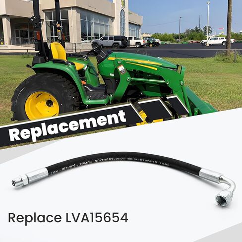 خرطوم هيدروليكي مناسب لجون ديري 3025E 3032E 3036E 3038E Eaton Compact Utility Tractor Steering 32/3 خط الزيت 5800 Psi مضاد للتآكل استبدال LVA15654 in Saudi Arabia