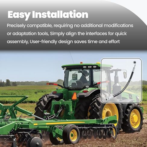 خرطوم هيدروليكي مناسب لجون ديري 3025E 3032E 3036E 3038E Eaton Compact Utility Tractor Steering 32/3 خط الزيت 5800 Psi مضاد للتآكل استبدال LVA15654 in Saudi Arabia