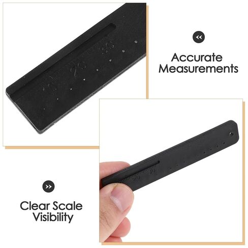 2pcs Dental Measuring Scale - Measuring Ruler - Endodontic Medical Plastic Clinic Guage Tool for Tooth Gauge in Saudi Arabia