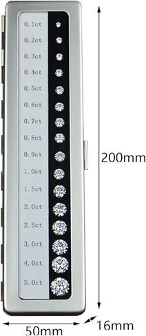 Aymzbd Measuring Professional Stone Grading Portable, Silver in Saudi Arabia