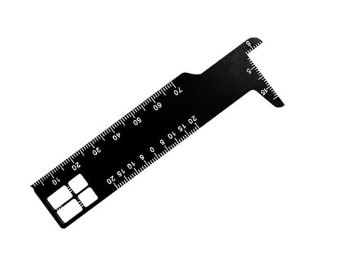 Artman Instruments Dental Measuring Ruler Black Stainless Steel Endodontic Scale Tool, Handheld Metric Precision Instrument for Accurate Dental Assessment and Care in Saudi Arabia