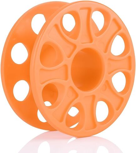 Oumefar Diving Finger Spool Reel, Compact Plastic for Cave Technical Diving Underwater Navigation Line Holder, Orange Diving Accessory (Orange) in Saudi Arabia