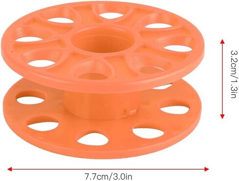 Oumefar Diving Finger Spool Reel, Compact Plastic for Cave Technical Diving Underwater Navigation Line Holder, Orange Diving Accessory (Orange) in Saudi Arabia