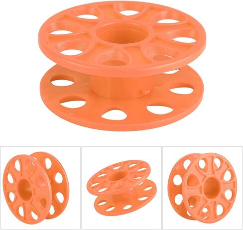 Oumefar Diving Finger Spool Reel, Compact Plastic for Cave Technical Diving Underwater Navigation Line Holder, Orange Diving Accessory (Orange) in Saudi Arabia