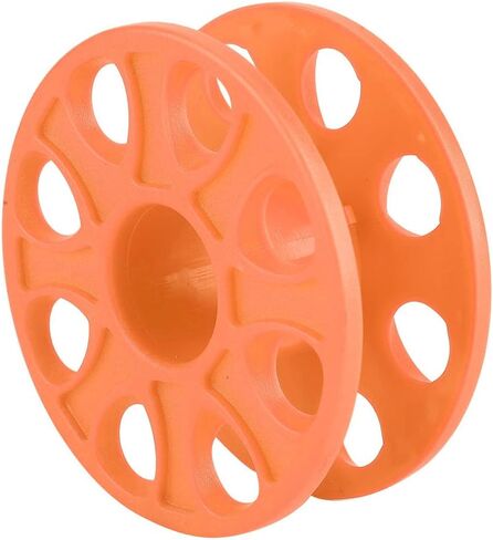 Oumefar Diving Finger Spool Reel, Compact Plastic for Cave Technical Diving Underwater Navigation Line Holder, Orange Diving Accessory (Orange) in Saudi Arabia