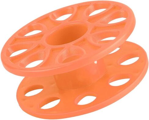 Oumefar Diving Finger Spool Reel, Compact Plastic for Cave Technical Diving Underwater Navigation Line Holder, Orange Diving Accessory (Orange) in Saudi Arabia
