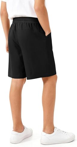 Boys Athletic Shorts Youth Lightweight Basketball Short with Pockets for Gym Sports Tennis in Saudi Arabia
