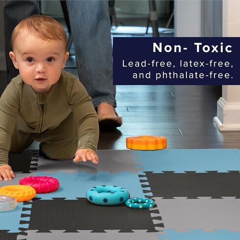 We Sell Mats 3/8" Thick Multipurpose EVA Foam Exercise Floor Mat, 12"x12" Interlocking Kid-Friendly Tiles, Anti-Fatigue for Home, Gym, Playpens, Classrooms in Kuwait
