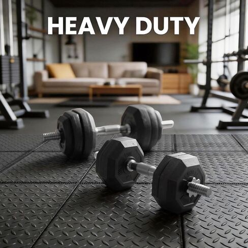 بساط المشي بقياس 79 بوصة × 39 بوصة، بسمك 6 مم، تحت جهاز المشي ووسادة المشي ودراجة التمرين على السجاد والأرضيات الصلبة، تصميم مخطط غير قابل للانزلاق، واقي للأرضية مقاوم للماء، ممتص للضوضاء والصدمات in Kuwait