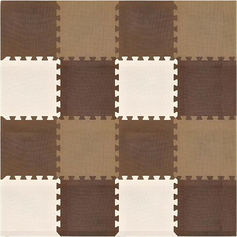 We Sell Mats 3/8" Thick Multipurpose EVA Foam Exercise Floor Mat, 12"x12" Interlocking Kid-Friendly Tiles, Anti-Fatigue for Home, Gym, Playpens, Classrooms in Kuwait