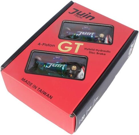 Juin Tech GT-P Hybrid Hydraulic Disc Brake Caliper Set - Post Mount - 4-Piston Power for Road, Gravel & CX in Kuwait