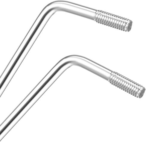 2PCS Thread Tremolo Arm, Whammy Bar, Electric Guitar Tremolo Arm, 5mm and 6mm Thread Whammy Bar with Tip, Metal Single Tremolos System, White in Saudi Arabia