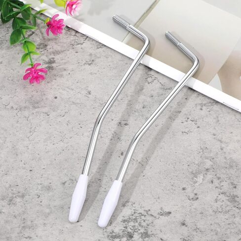 2PCS Thread Tremolo Arm, Whammy Bar, Electric Guitar Tremolo Arm, 5mm and 6mm Thread Whammy Bar with Tip, Metal Single Tremolos System, White in Saudi Arabia