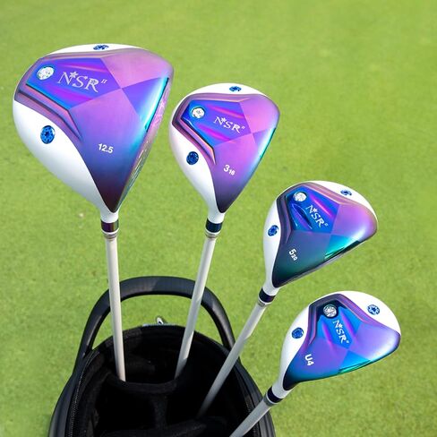 PGM Titanium Alloy Golf Club Driver Woods Hybrid for Women Right Handed with Weight Screw, High Forgiving and Lightweight Graphite Shaft Single Club with Headcover in Saudi Arabia
