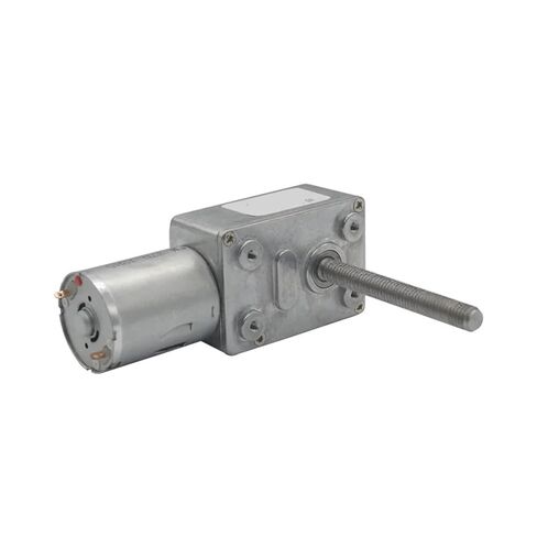 12V Reduction Worm Gear Motor high Torque M6 Shaft 6mm*50mm Screw Shaft(30 RPM) in Saudi Arabia