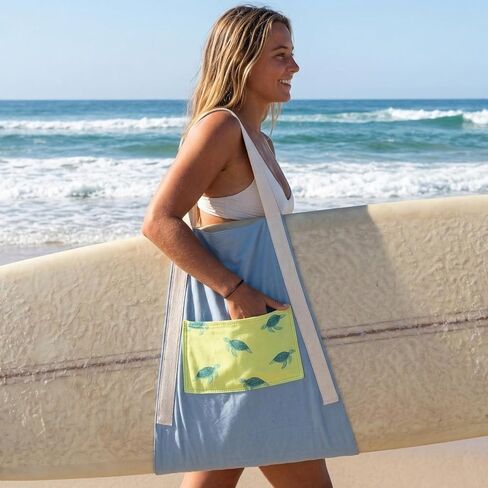 حقيبة وحاملة Matani Premium لركوب الأمواج - حزام الكتف، وقماش صديق للبيئة وخياطة معززة - غلاف لوح ركوب الأمواج بدون استخدام اليدين للألواح الطويلة والألواح القصيرة وألواح المرح - التصميم الأصلي in Kuwait