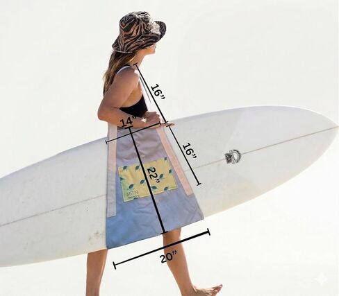 حقيبة وحاملة Matani Premium لركوب الأمواج - حزام الكتف، وقماش صديق للبيئة وخياطة معززة - غلاف لوح ركوب الأمواج بدون استخدام اليدين للألواح الطويلة والألواح القصيرة وألواح المرح - التصميم الأصلي in Kuwait