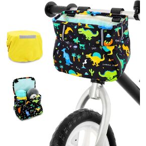ANZOME Kids Bike Basket, Colorful Blocks Large Bicycle Basket, Bicycle Handlebar Bag, Waterproof Fabric Colorful Bike Basket for Women, Men, Kids in Kuwait
