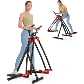 HOTWAVE Air Walker Exercise Machine, Home Space Walker Aerobic Stepper, Foldable Elliptical for Small Spaces - Cross Trainer Glider Exercise Machine for Men and Women Fitness Equipment in Kuwait