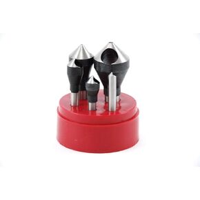 SHARS 5 PC 90 Degree Zero Flute HSS Countersink & Deburring Set 404-9222 P in Saudi Arabia