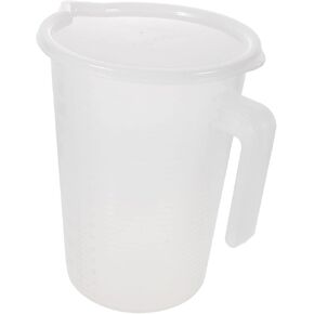 Plastic Measuring Cup Scale 5l Measuring Jug for Drinks Coffee Pitcher Lid in Kuwait