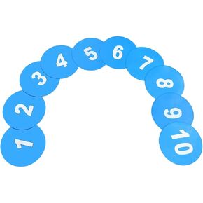 10Pcs Football Field Markers Soccer Discs Flat Cones Numbered Design Antislip Base for Indoor Outdoor Use in Kuwait