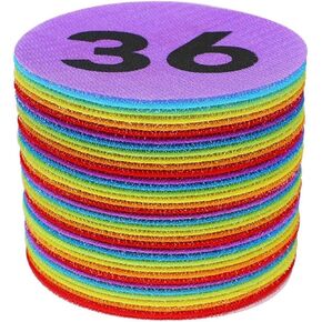 Compact Markers with Numbers 1-36, Classroom Floor Circles Dots Rug Mats Organization Sticker 4 Inc in Kuwait