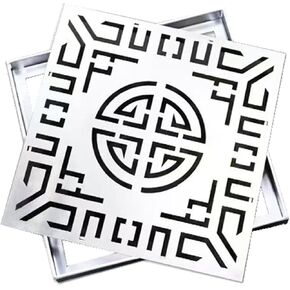 Square Drain Grate, Square Stainless Steel Grate for Yard and Driveway, Heavy Duty Removable Design to Block Debris and Leaves(40cm*40cm/15.75 * 15.75in) in Kuwait