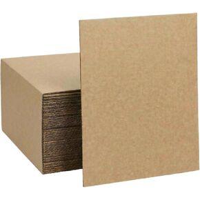 Flat Cardboard Sheets for Crafts - 8.5x11 Inch Bulk Corrugated Cardboard Sheets & 3 mm Thick Chipboard for Mailer Inserts & Dividers - Craft Board & Backing Board for DIY Crafts,50 pack in Kuwait