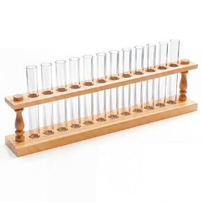 1 Pcs Wooden Test Tube Rack Accommodates 12 Tubes up to 22mm Diameter Laboratory Wood Construction Test Tube Holder in Kuwait