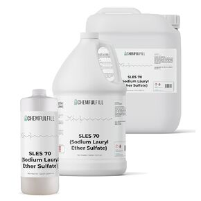 Chemfulfill Sodium Lauryl Ether Sulfate 70% – SLES 70% (SLES70) (Half-Gallon (64 fl oz)) in Kuwait