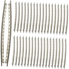 Kisangel 48pcs Electric Guitar Fret Wire Set 2.2mm Cupronickel White Bronze Fretboard Repair Replacement Kit for Bass and Electric Guitar Fingerboard Maintenance in Kuwait