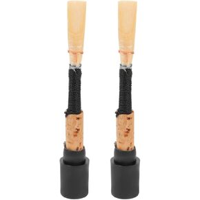 Luxshiny 2pcs Natural Oboe Reeds Lightweight Copper Reed Instrument Accessories for Students Beginners Oboe Playing Tool Replacement for Woodwind Instruments in Kuwait